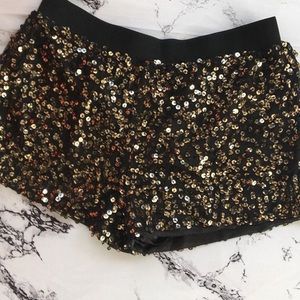 Sequined shorts